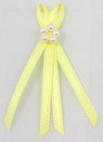 lemon double bow with pearls